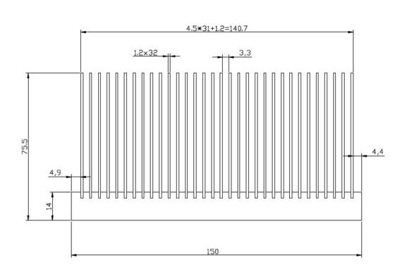 22KW VFD Electronic Heat Sink อเนกประสงค์สีเงิน