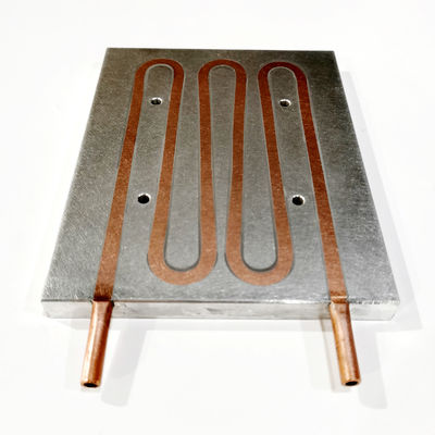 แผ่นระบายความร้อนหม้อน้ำแบบฝัง Cooper สำหรับระบายความร้อนด้วยน้ำ 120x12x150mm